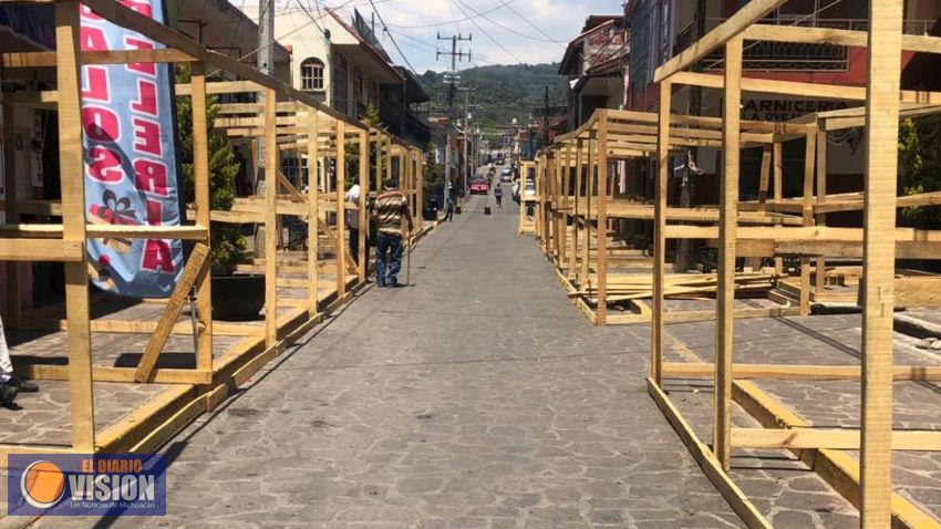 Más de 250 stands listos para la Feria del Geranio en Tingambato 