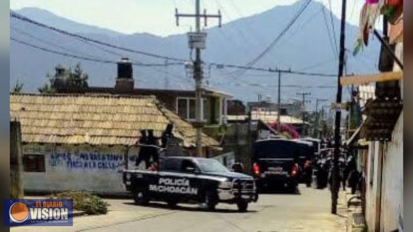 Realiza SSP acciones coordinadas para preservar el orden y tranquilidad en Nahuatzen
