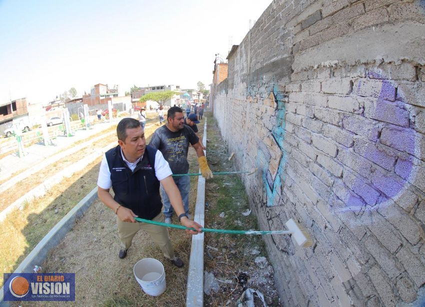 Recupera Sedesoh parque público en la colonia Loma Larga, en Morelia