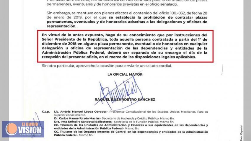 Ordena López Obrador despidos masivos