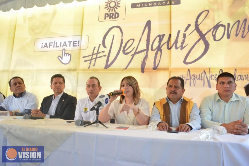 Inicia PRD Michoacán campaña de reafiliación 