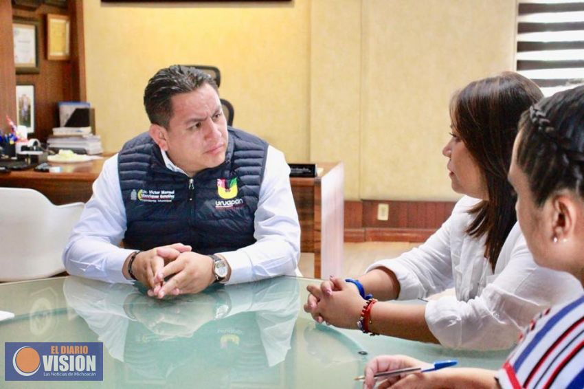 Acuerdan trabajo conjunto para atender violencia de género en Uruapan