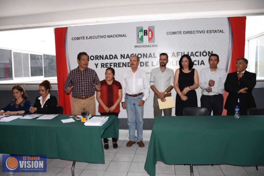 El PRI Michoacán cuenta con 90 mil afiliados en el estado