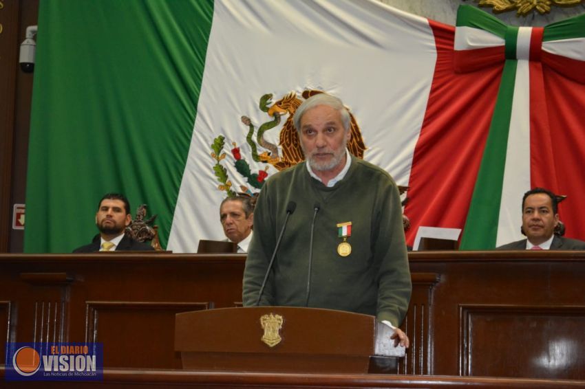 Discurso del condecorado de la Presea Melchor Ocampo, José Francisco Martinez Gracián