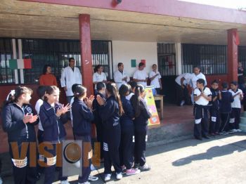 Inauguran la Tercera Semana Nacional de Salud en la primaria José María Morelos