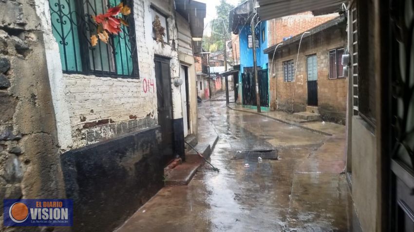 Monitorea PC Municipal en Uruapan, 17 puntos de riesgo por lluvias