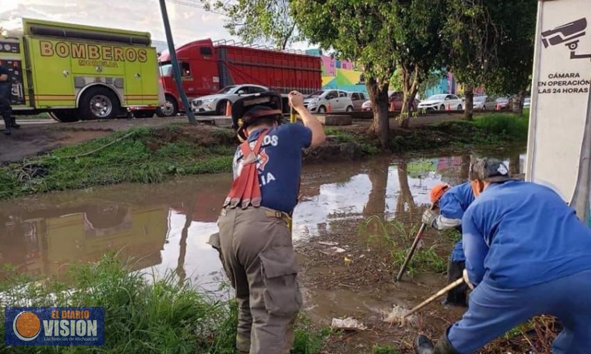 Protección Civil de Morelia informa: lluvia de la tarde, sin mayor complicación