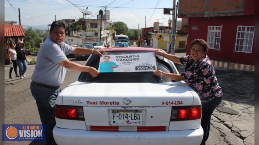 Yolanda Vázquez es apoyada por transportistas, colonos, mujeres, hombres y jóvenes