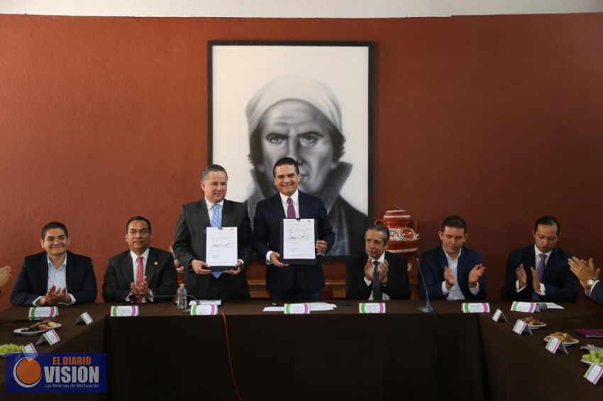 Firman Gobierno de Michoacán y SHCP convenio contra lavado de dinero y corrupción