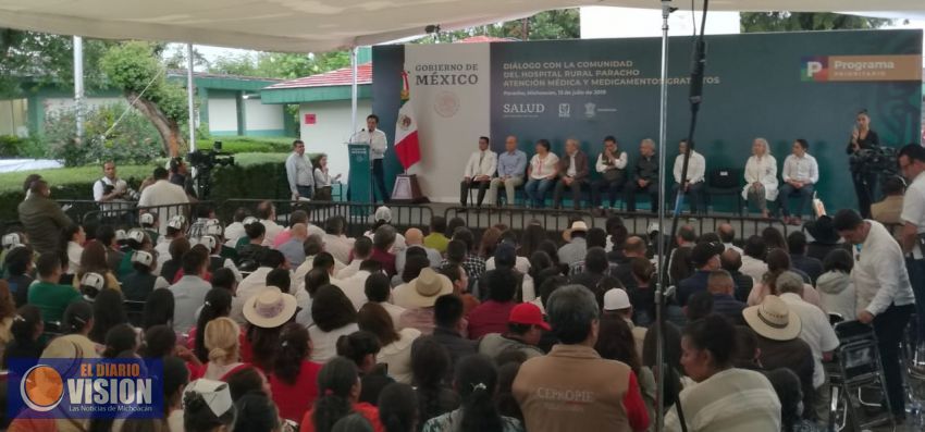 Diálogo con la comunidad del Hospital Rural Paracho.