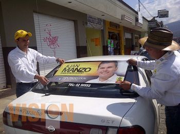 Transportistas parachenses refrendan su apoyo a Daniel Manzo