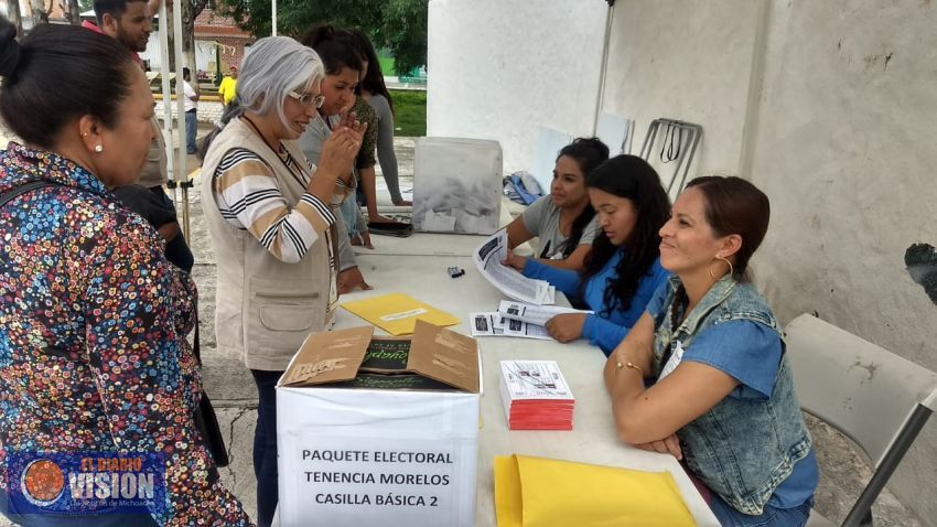 En Tenencia Morelos, elección en calma y copiosa 