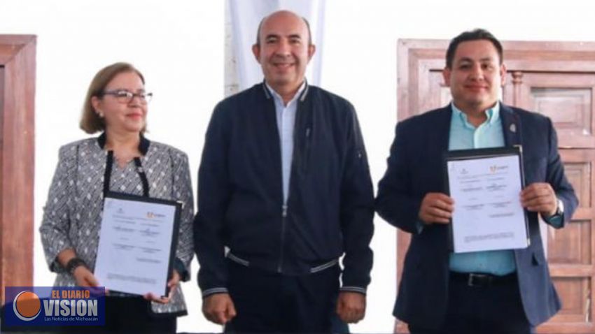 Víctor Manríquez firmó convenio de colaboración Pro-Víctimas