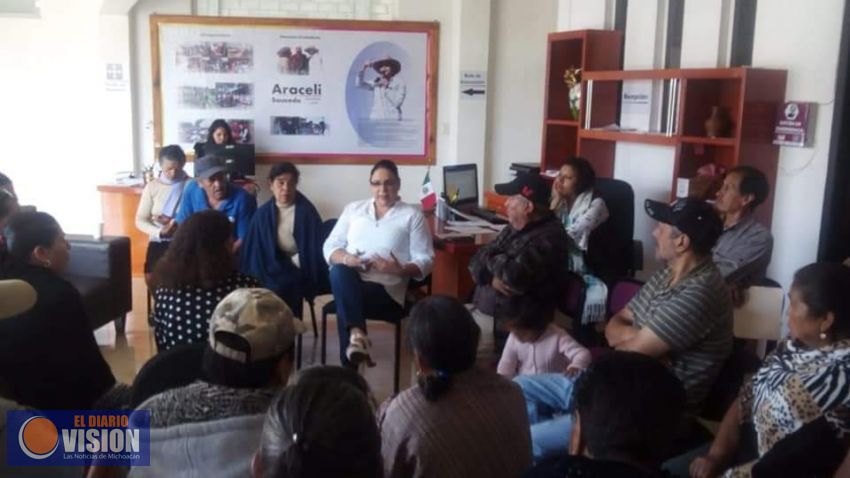 Construyendo Sueños llega a más habitantes del distrito de Pátzcuaro: Araceli Saucedo