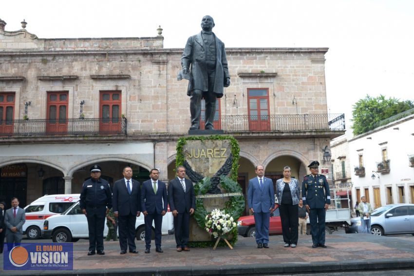 Realizan el CXLVII Aniversario Luctuoso de Benito Juárez 
