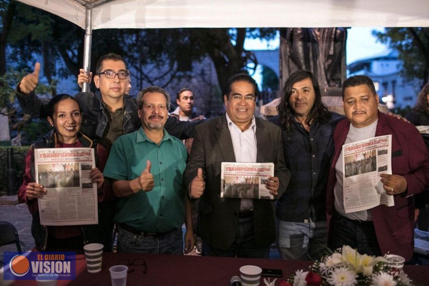 Morena Michoacán, presenta su periódico Transformacion