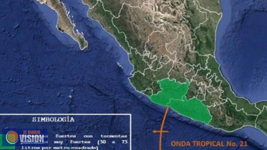 En alerta Segob ante paso de onda tropical por costas de Michoacán 