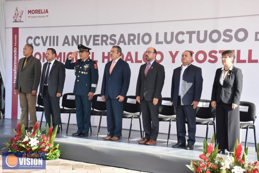 Asiste diputado Salvador Arvizu a acto luctuoso de Miguel Hidalgo