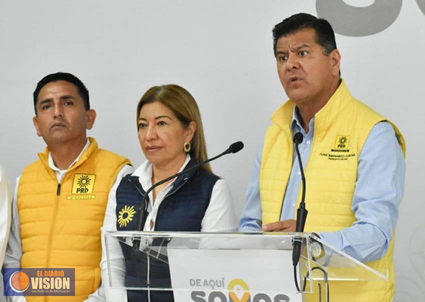 Cerrar filas por Michoacán, convoca el PRD, ante los acontecimientos en Uruapan 