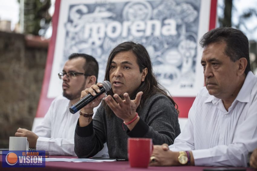 Morena Michoacán a favor de recibir menos dinero de las prerrogativas 