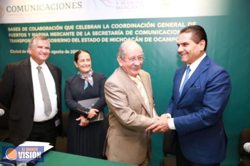 Pactan SCT y Gobierno de Michoacán infraestructura para el Puerto Lázaro Cárdenas