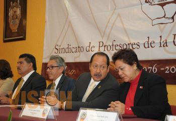 Cumplen XXXV Aniversario Sindicato de Profesores de la UMSNH