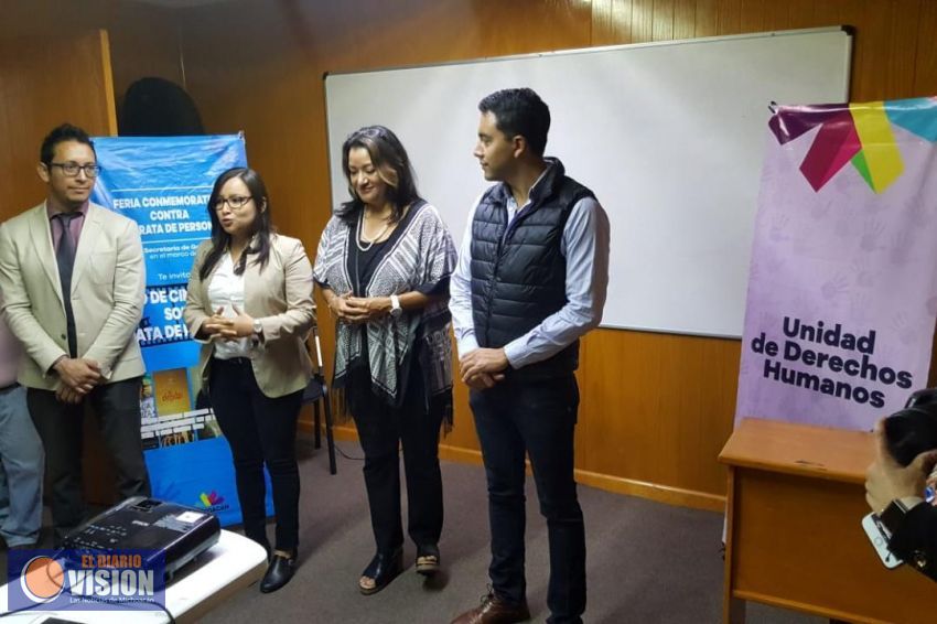 Visibiliza Segob flagelo de la trata de personas con alumnos del CESCIJUC