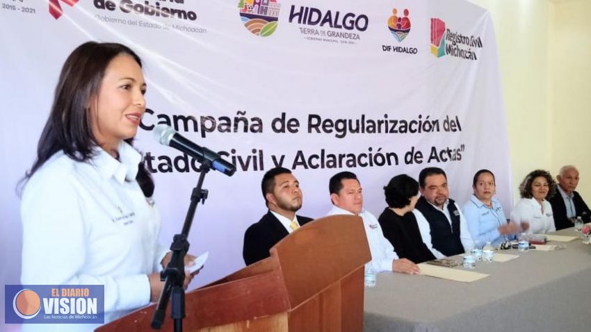 Beneficia Segob a más de 900 personas campañas del Registro Civil en Hidalgo y La Piedad