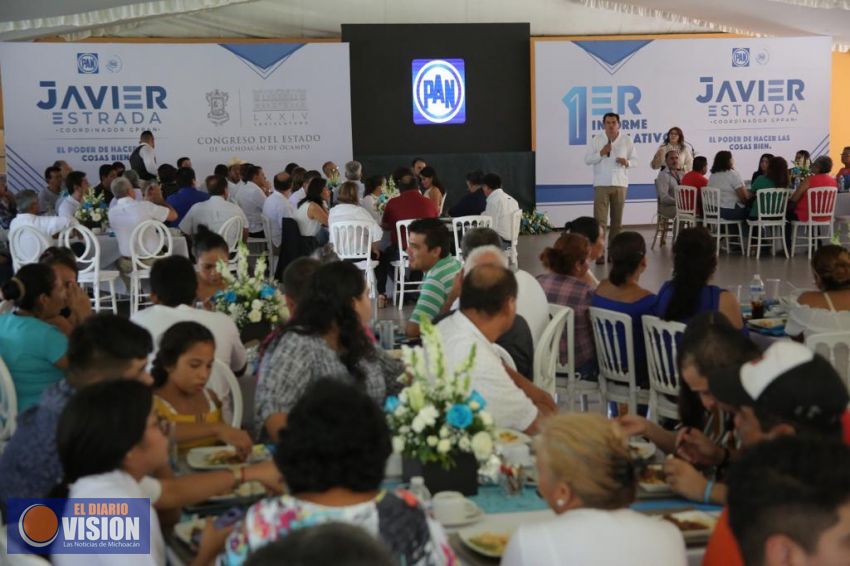 Michoacán nos requiere a todos, con altura de miras: Javier Estrada