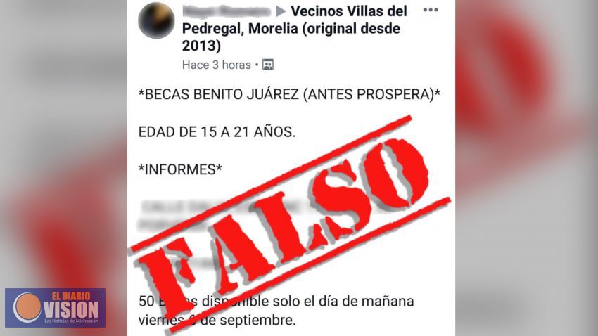 Alerta Bienestar Michoacán sobre falsos promotores de Programas Integrales