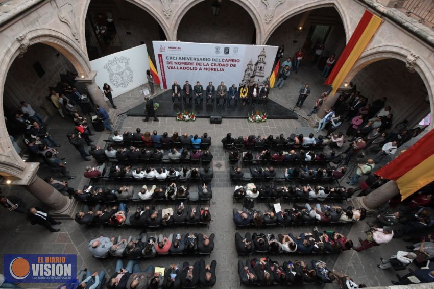 Gobierno Municipal conmemora CXCI Aniversario del Cambio de Nombre de la Ciudad de Valladolid a Mor