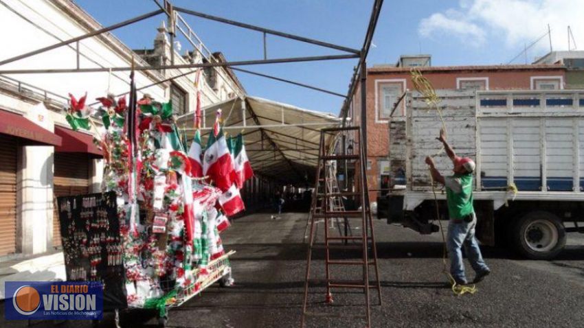 Comerciantes comienzan a instalarse en el Centro Histórico de Morelia  