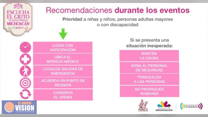 Listo operativo de Protección Civil para fiestas patrias en la capital y en los municipios