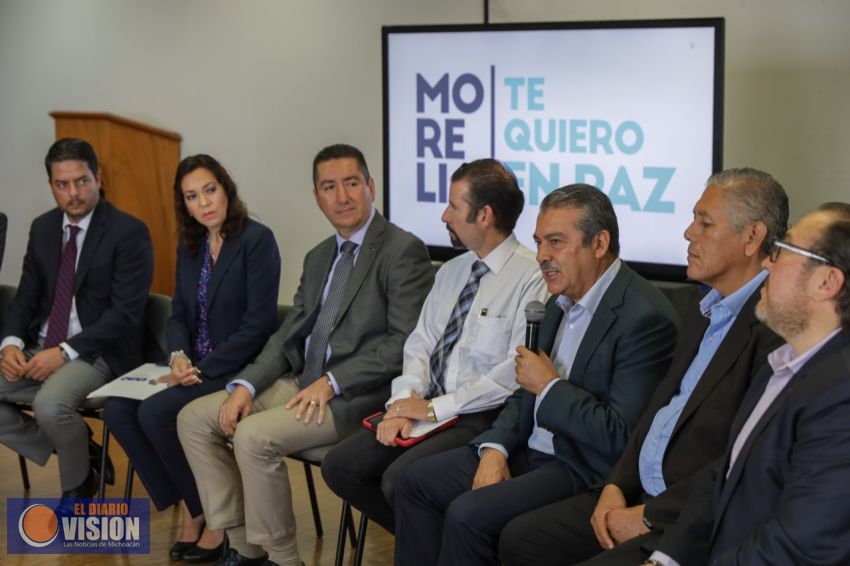 Presentan sociedad civil, universidades y grupos religiosos, programa “Morelia Te Quiero En Paz”