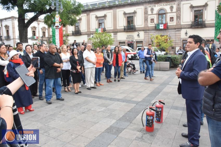 Realiza Congreso del Estado ejercicio de simulacro