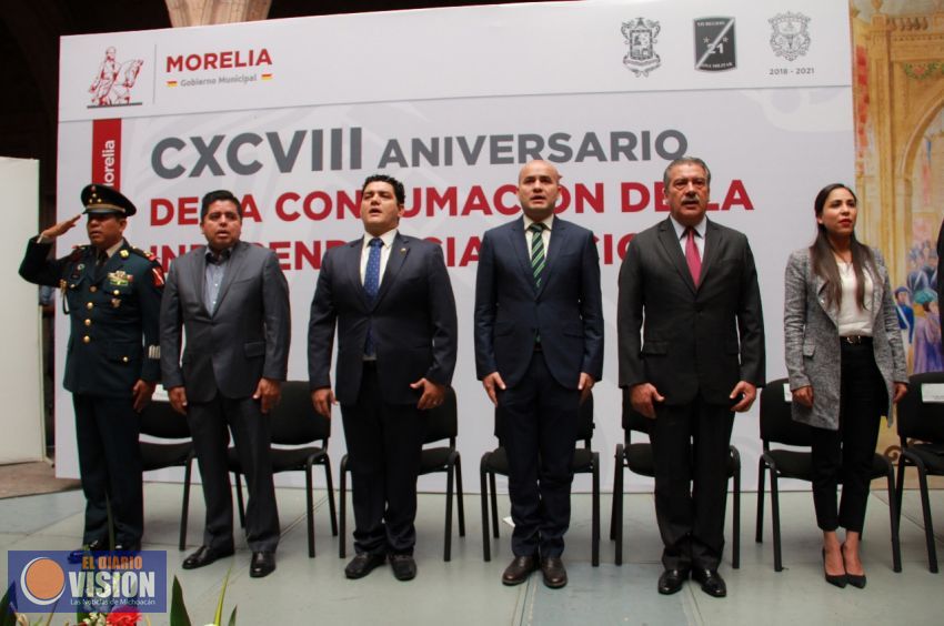 Participa Antonio Madriz en 198 Aniversario de la Consumación de la Independencia 