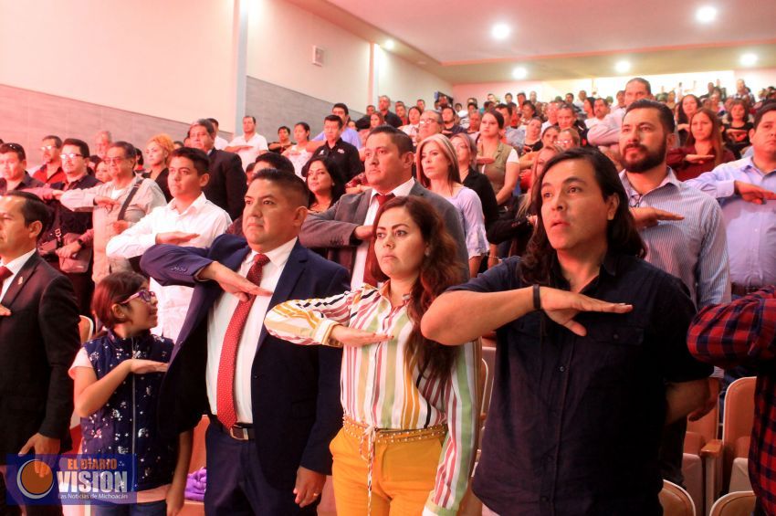 El diputado local Francisco Cedillo rindió su primer informe 