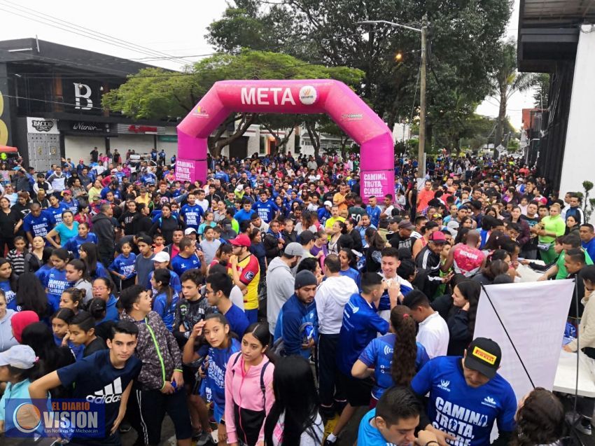 Más de 3 Mil 500 uruapenses participaron en el serial “Camina, Trota, Corre Michoacán 2019”.