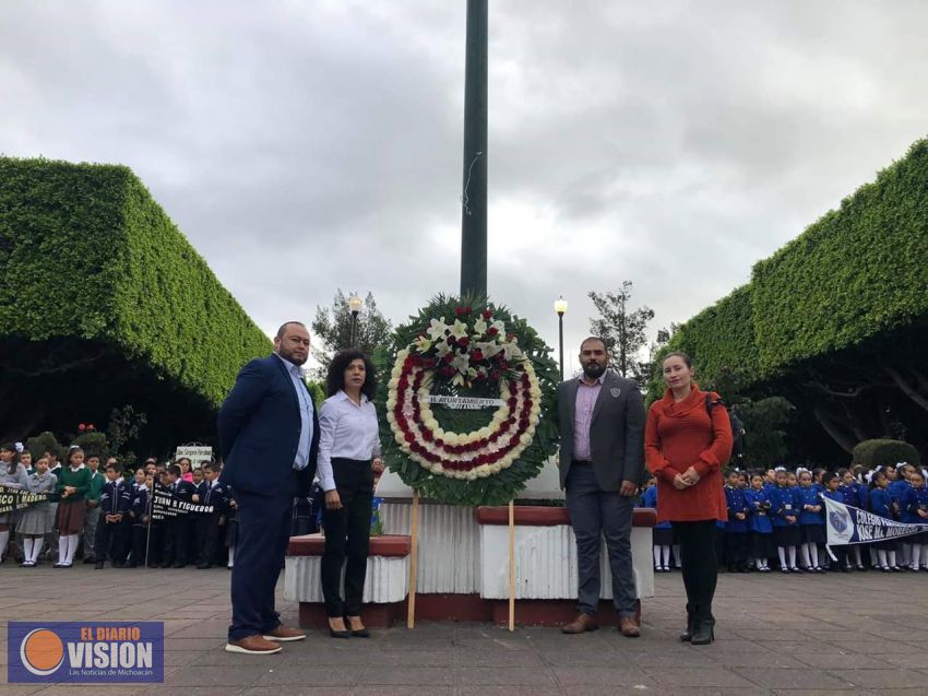 Conmemoran en Zinapécuaro el CCIV Aniversario del Natalicio del Generalísimo Morelos 