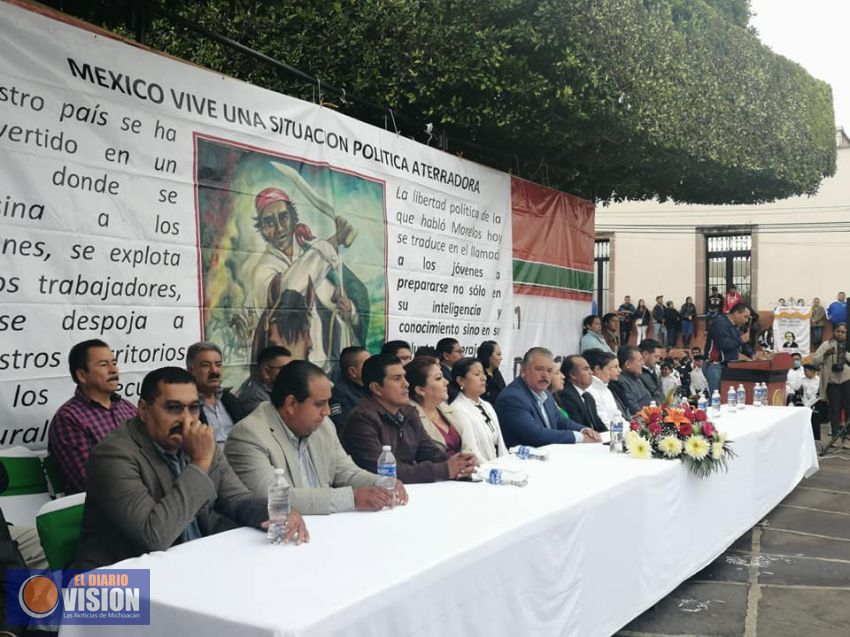 Maravatío conmemora el CCIV Aniversario del Natalicio de Don José María Morelos 