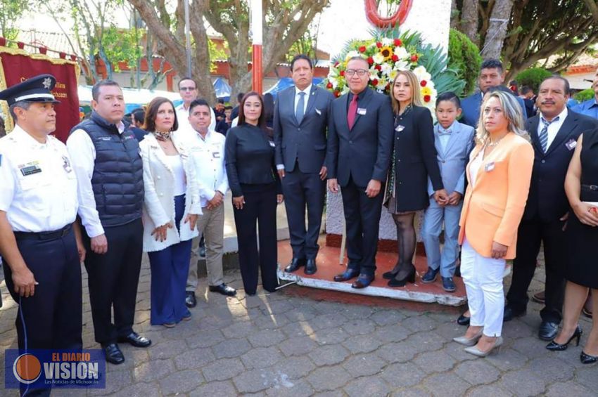Huiramba celebró el 69 aniversario de elevación a Municipio