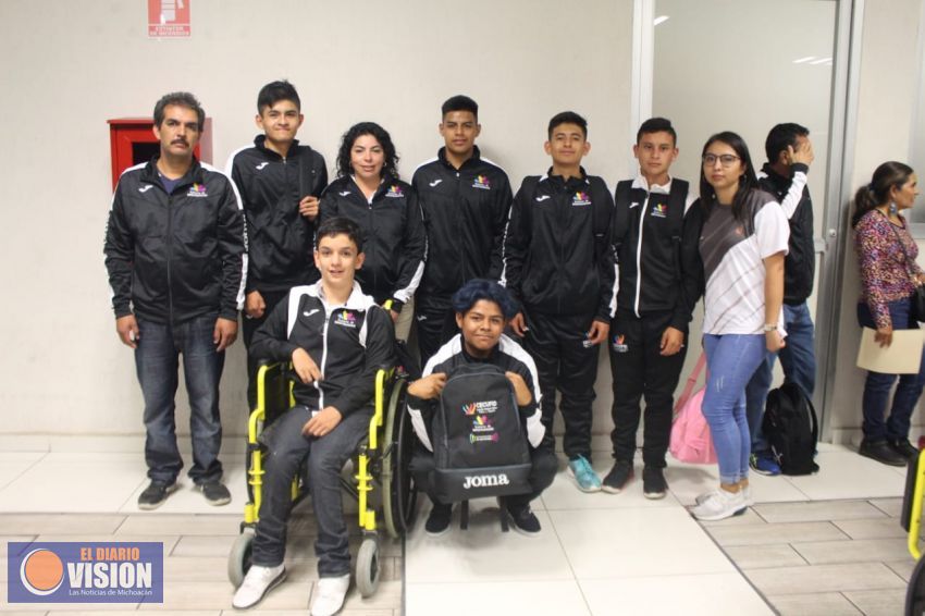 Atletas michoacanos inician su participación en la Paralimpiada 2019