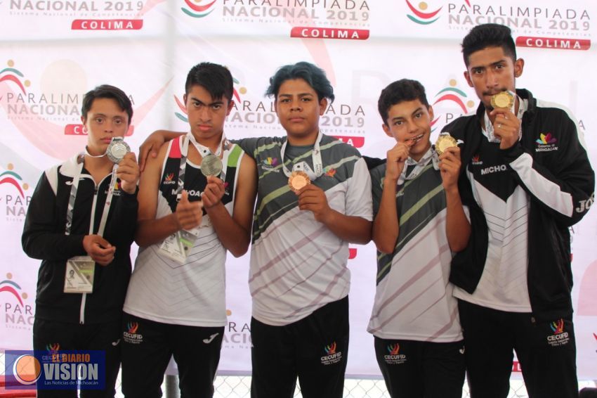 Lluvia de medallas para Michoacán en la Paralimpiada Nacional 2019