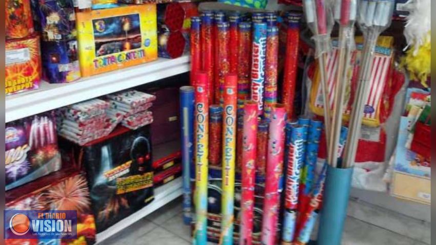 Cancelerán permisos de venta de pirotécnia cuando se ponga en peligro la seguridad de niñas y niños