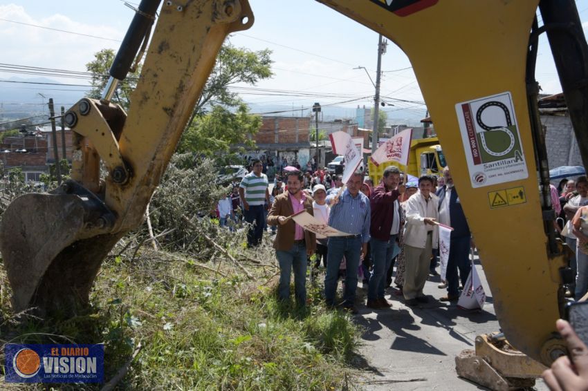 Continúa el Alcalde arrancando obras comprometidas por AMLO en Morelia 