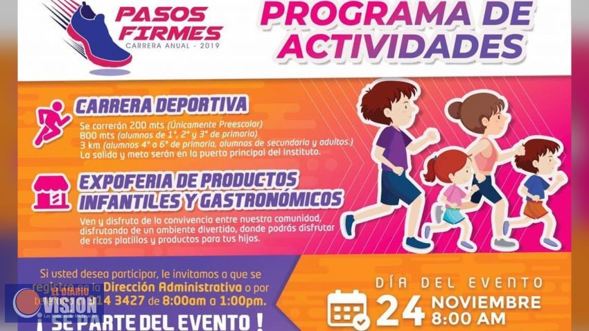 Instituto Piaget realizará la carrera anual “Pasos Firmes” 