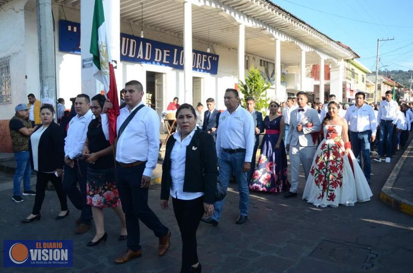 Tingambato celebra el 109 Aniversario de la Revolución Mexicana 