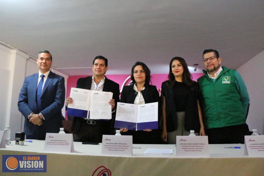Partido Verde e IMAIP signan convenio para garantizar transparencia y rendición de cuentas
