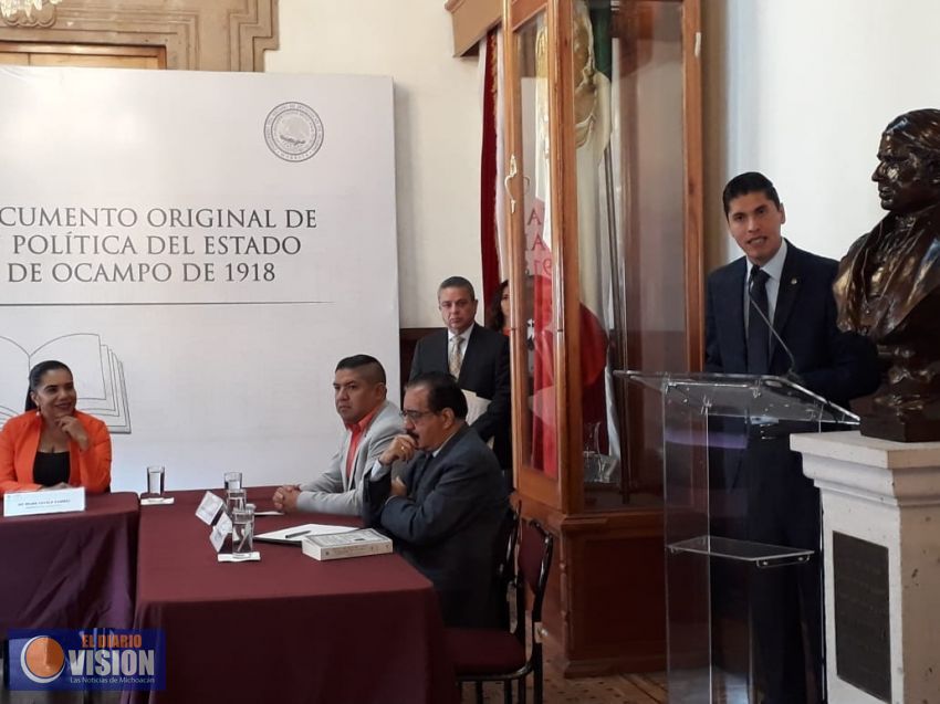 Inician actividades para la Recepción del Documento Original de la Constitución Política de 1918