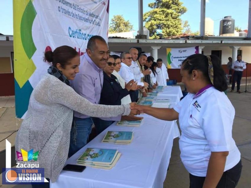 Certifican a la col. Eréndira como una comunidad saludable